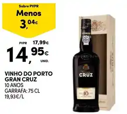 Continente vinho do porto gran cruz promoção