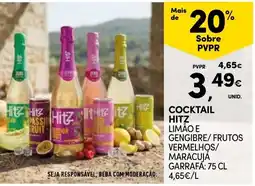 Continente Cocktail Hitz promoção