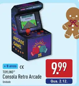 ALDI ToyLino consola retro arcade promoção