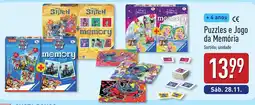 ALDI Puzzles e Jogo da Memória promoção