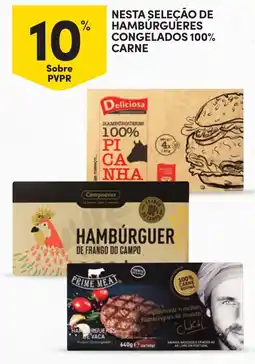 Continente Deliciosas hambúrgueres 100% picanha promoção