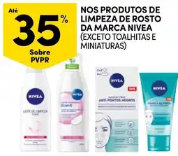Continente Nivea produtos de limpeza de rosto promoção