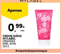 Continente Creme mãos mylabel orquídea promoção