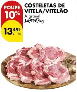 Pingo Doce Costeletas de vitela/vitelão promoção