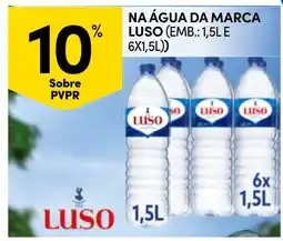 Continente Água da marca Luso promoção