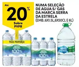 Continente Água s/ gás da marca serra da estrela promoção