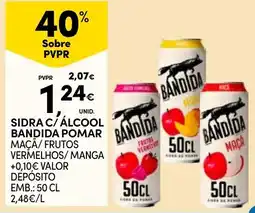 Continente Sidra c/ álcool bandida pomar promoção