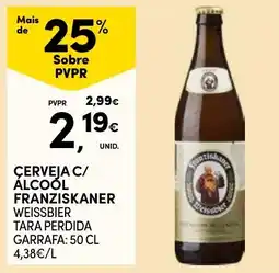 Continente Cerveja c/ álcool franziskaner weissbier promoção