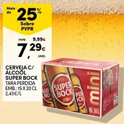 Continente Cerveja c/ álcool super bock promoção