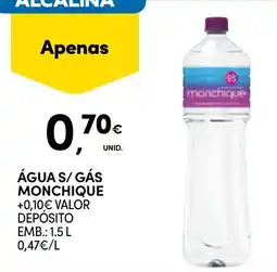 Continente Água s/ gás monchique promoção