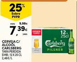 Continente Cerveja c/ álcool carlsberg promoção