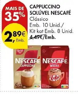 Pingo Doce Cappuccino solúvel nescafé clássico promoção