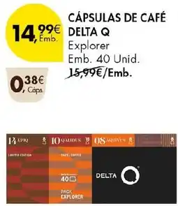 Pingo Doce Cápsulas de café delta q promoção
