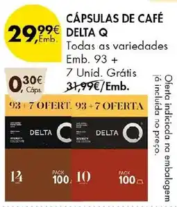 Pingo Doce Cápsulas de café delta q promoção