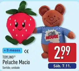 ALDI ToylinO peluche macio promoção