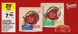Continente alimento seco p/ cão purina one mini promoção