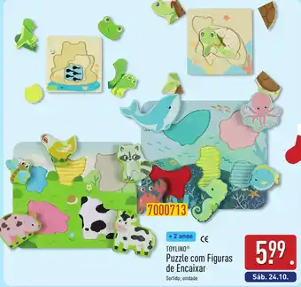 Toylinó puzzle com figuras de encaixar