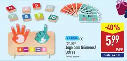 ALDI Toylinho jogo com números/letras promoção