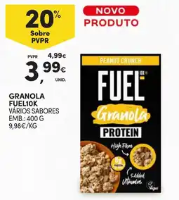 Continente Granola fuel10k promoção