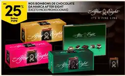 Continente nos bombons de chocolate da marca after eight promoção