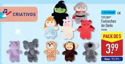 ALDI Fantoches de Dedo promoção