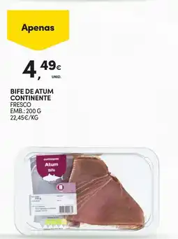Continente Bife de atum continente promoção