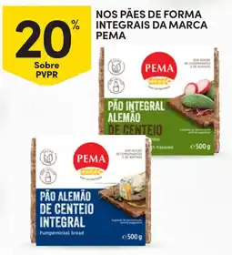 Continente pão integral alemão de centeio pema promoção