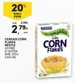Continente Cereais corn flakes nestlé go free s/ glúten promoção