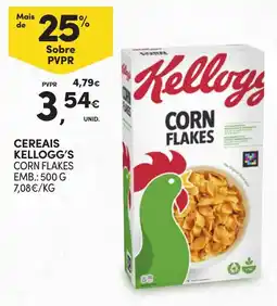 Continente Cereais Kellogg's Corn Flakes promoção