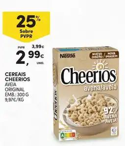 Continente Cereais cheerios aveia original promoção