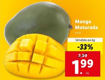 Lidl Manga Maturada promoção