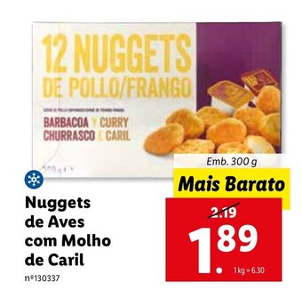 Lidl Nuggets de Aves com Molho de Caril 300g promoção
