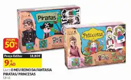 Auchan Livro o meu reino da fantasia piratas/princesas promoção