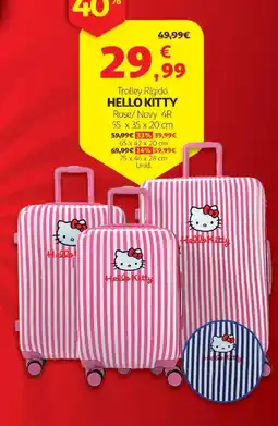 Auchan Trolley Rígido Hello Kitty promoção