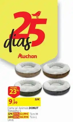 Auchan Cama p/ Animais DONUT promoção