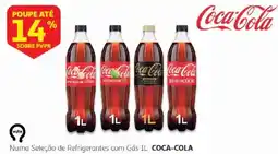 Auchan Coca-Cola numa seleção de refrigerantes com gás 1l promoção