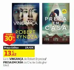 Auchan Livro vingança de robert bryndza / presa em casa de charlie gallagher promoção