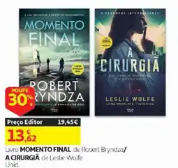 Auchan Livro momento final de robert bryndza / a cirurgiã de leslie wolfe promoção