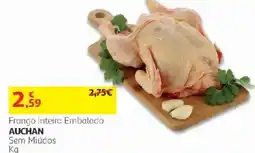 Auchan Frango Inteiro Embalado Auchan promoção