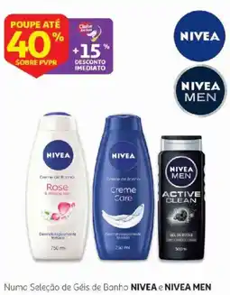 Auchan Nivea creme de banho rose & almond milk promoção
