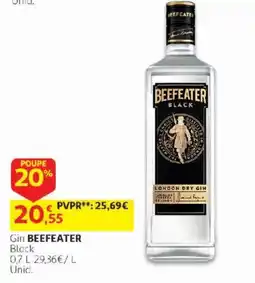 Auchan Gin beefeater black promoção