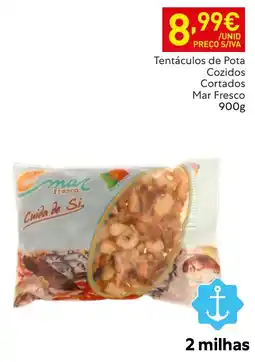 Recheio mac fresco tentáculos de pota cozidos cortados mar fresco promoção