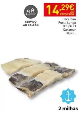 Recheio Bacalhau Caxamar promoção