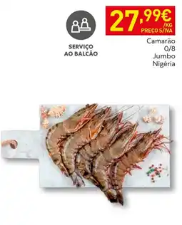 Recheio Camarão 0/8 Jumbo Nigéria promoção