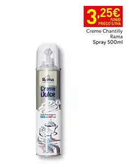 Recheio Creme chantilly rama promoção