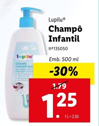 Lidl Lupilu Champô Infantil 500ml promoção