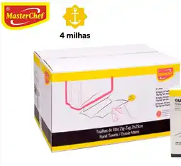 Recheio MasterChef toalhas de mão zig-zag promoção