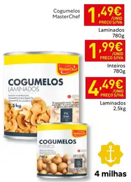 Recheio Cogumelos masterchef laminados promoção