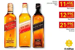 Recheio Whisky Johnnie Walker Red Label promoção
