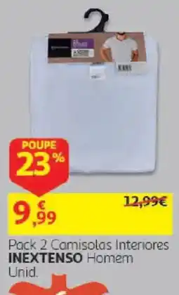 Auchan Pack 2 Camisolas Interiores Inextenso Homem promoção